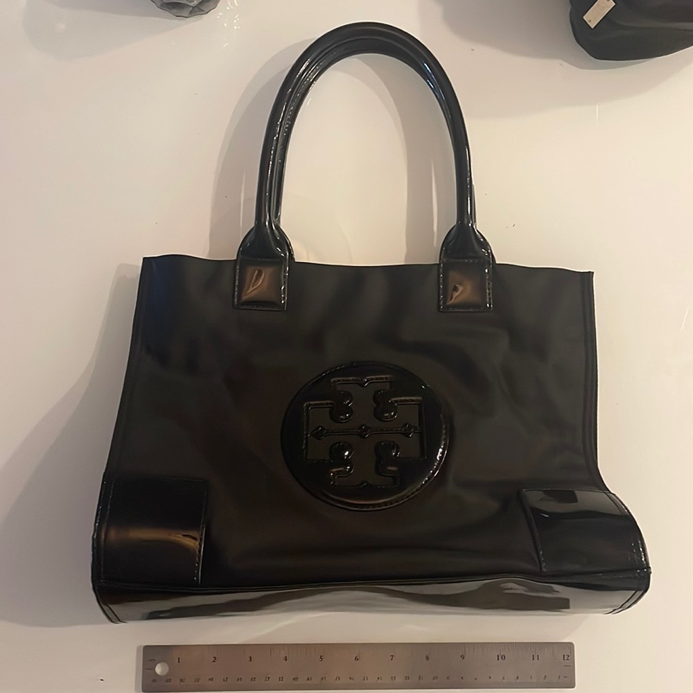 Tory Burch, nylon and patent leather purse